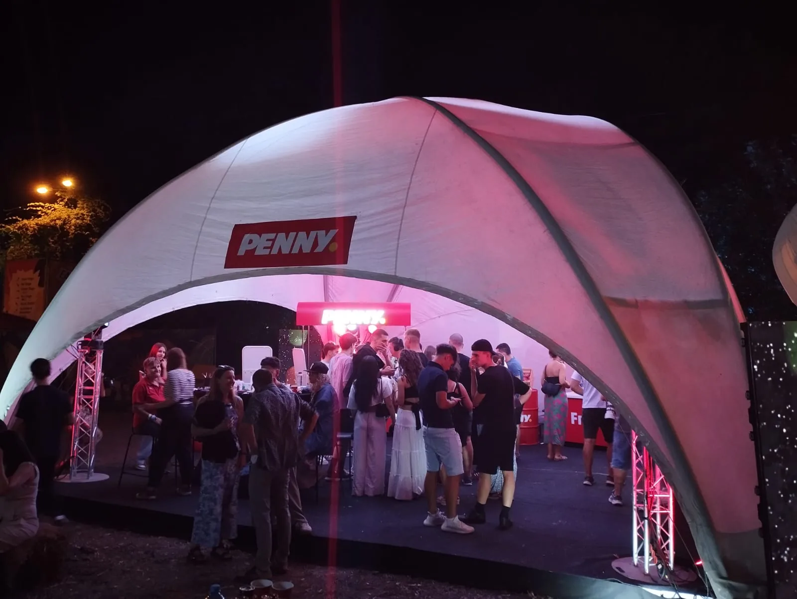 Crowd gathered inside the Penny activation at Codru Festival for Festival Codru at Festival Codru in Timișoara.