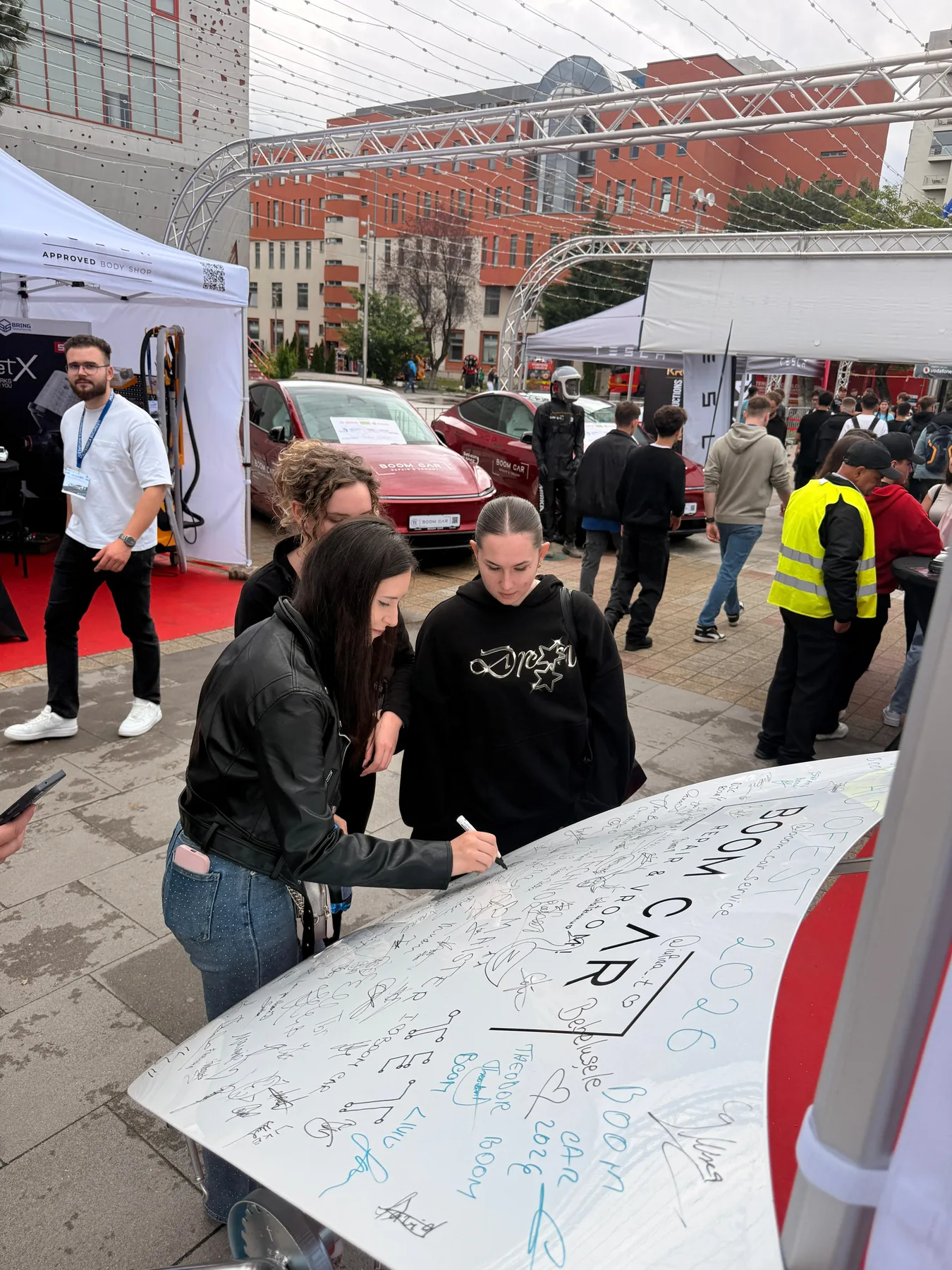 Visitors participating in the Penny activation at Zilele Clujului for Penny Zilele Clujului at Cluj Napoca in Cluj Napoca.