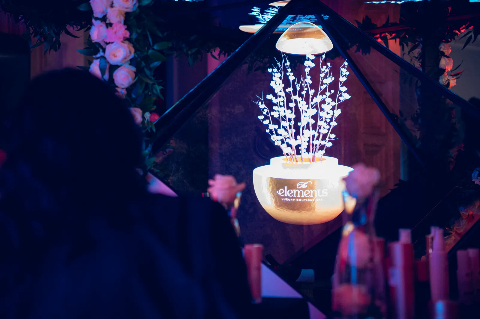 Holographic golden egg with blooming magnolia inside the Dreamoc Diamond